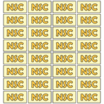 Rectangle label sheet example